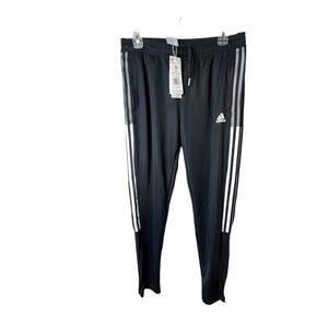 Adidas Women's Tapered Leg Athletic Sporty Warm Up Side Stripe Soccer Pants Sz M